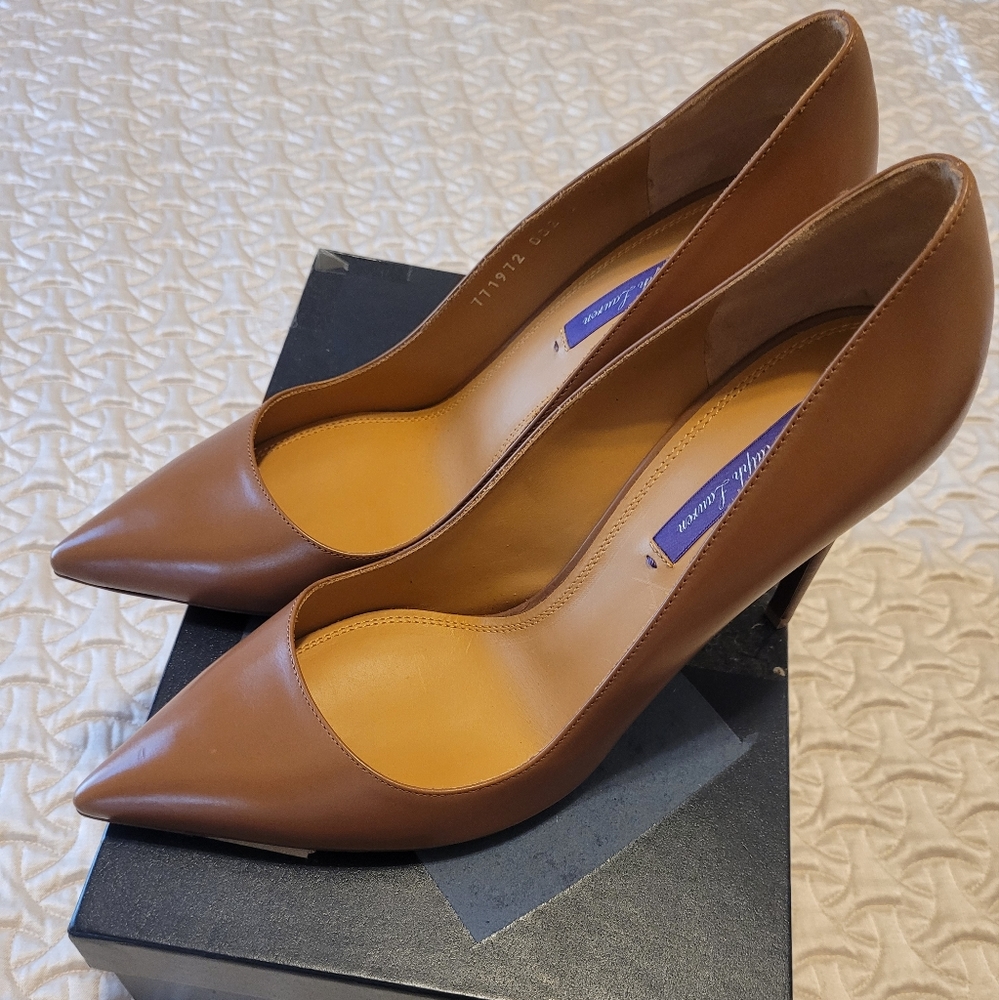 Ralph Lauren purple label Celia Pm Drs brown calf Size 41B